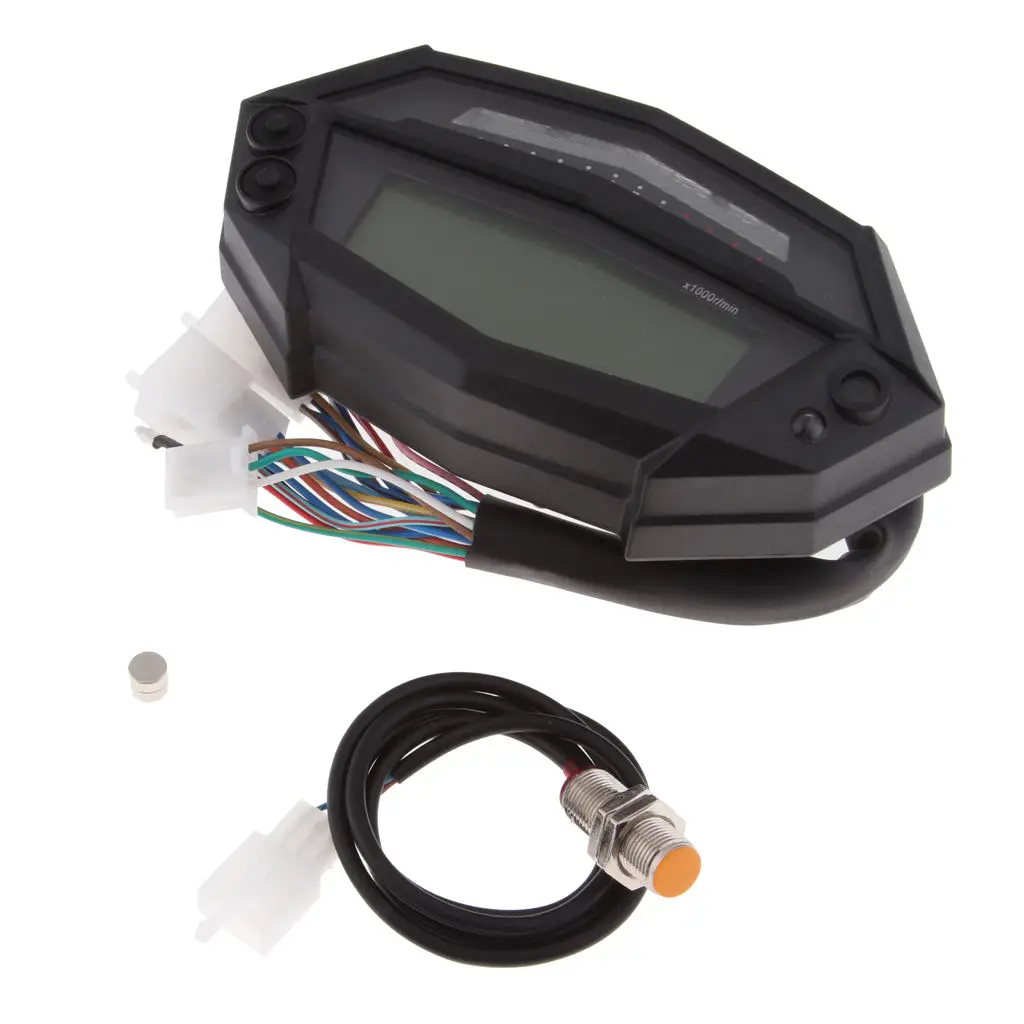 LCD Digital Speedometer Tachometer Odometer Gauge for KAWASAKI Z1000