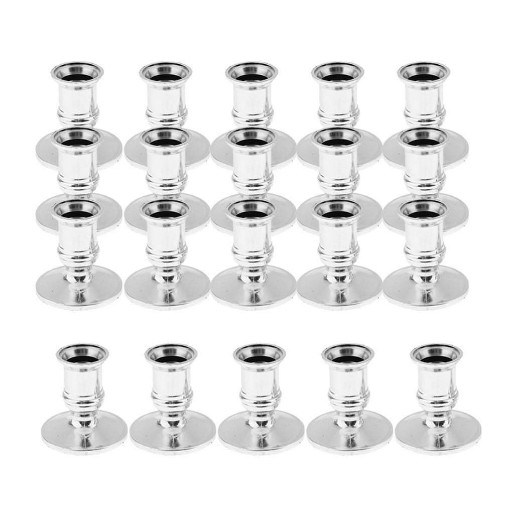 20X Electronic Pillar Candle Base Candle Holder Plastic for Wedding Ambience