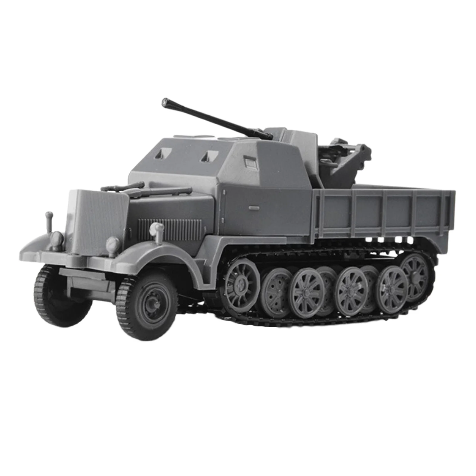 1/72 Half Track Armored Vehicle Toys Assembled Vehicle Static Plastic Model
