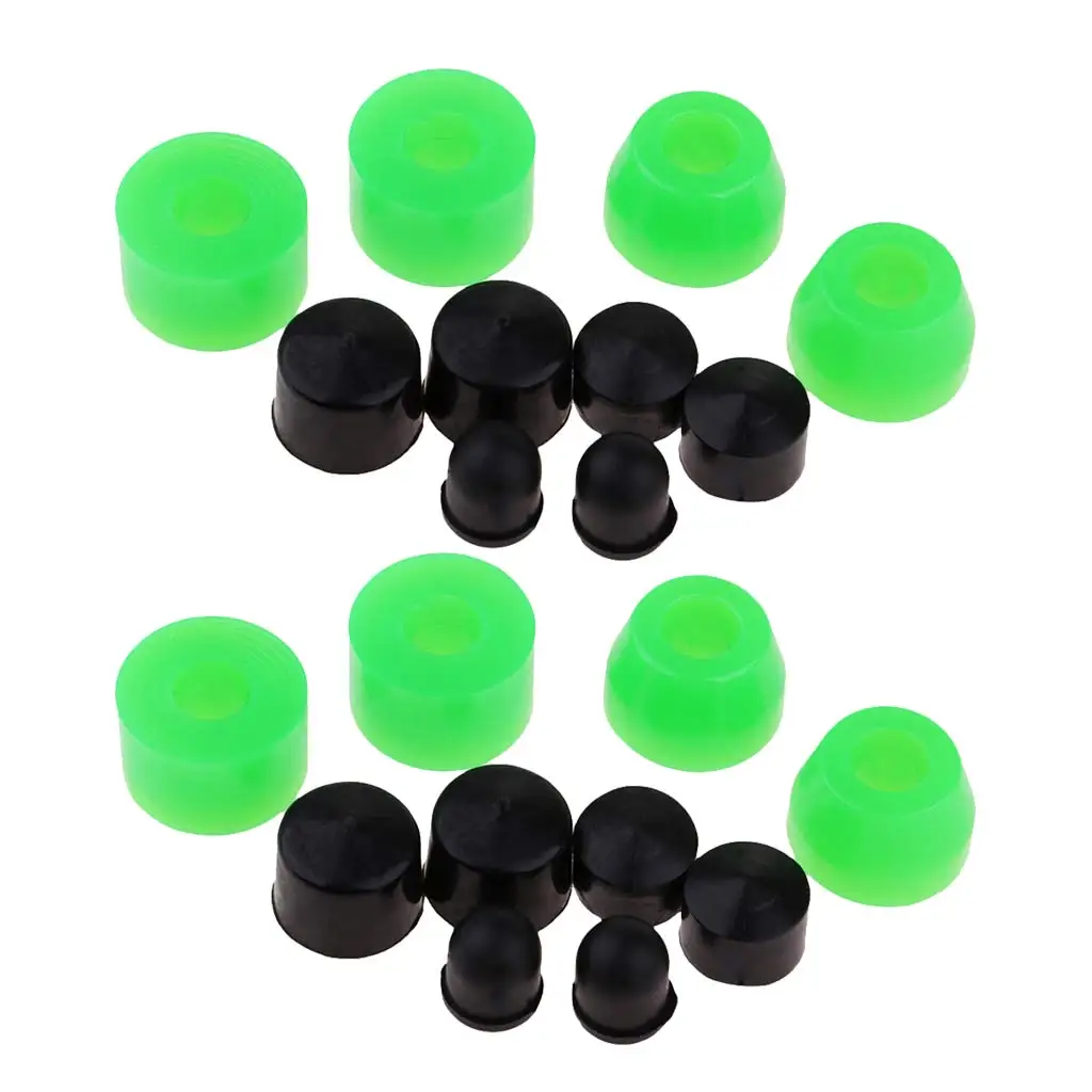 20 pcs/Pack Bushings 85A for Skateboards & Longboards, PU Bottom and Top Bushings with  Cups Set, High Elasticity