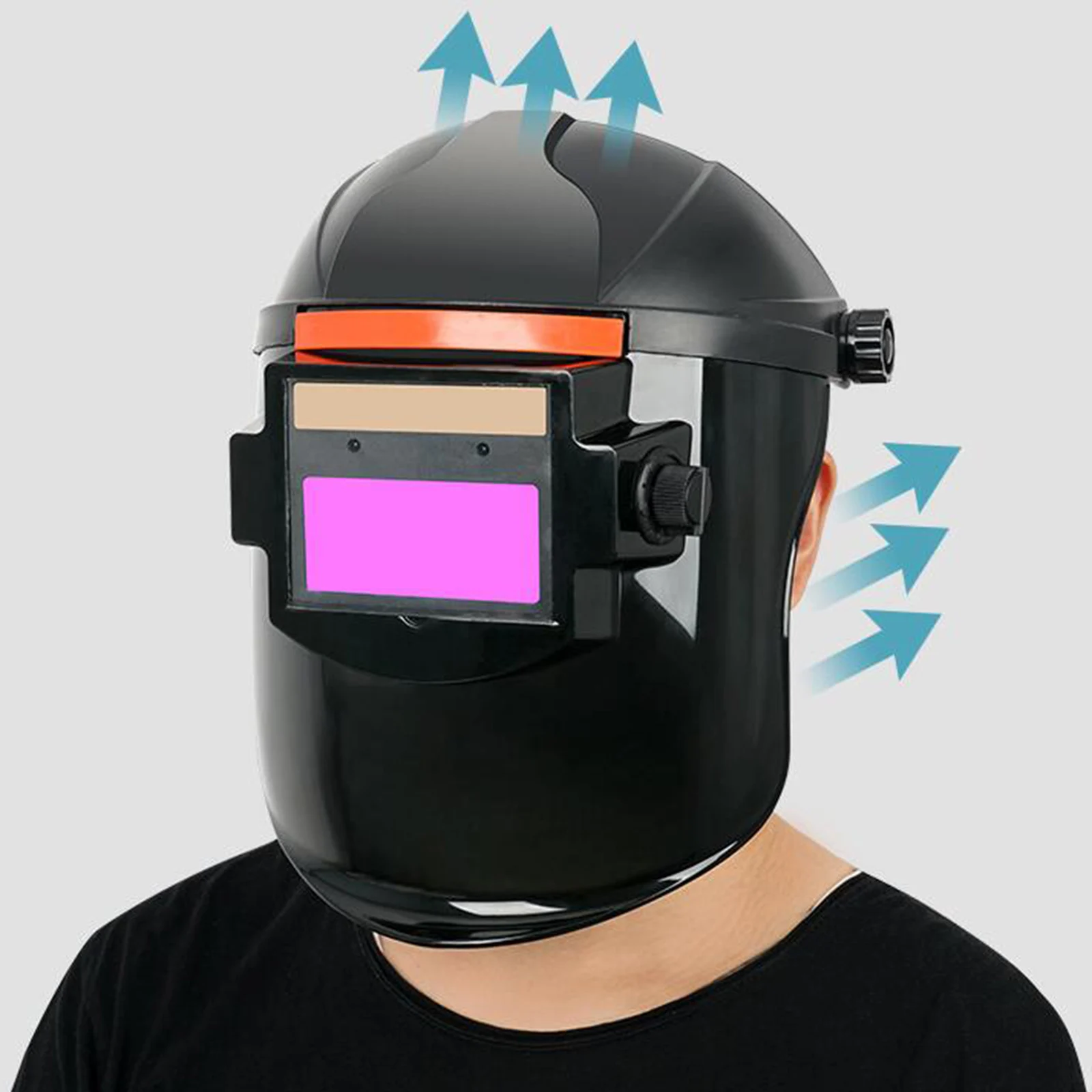 Solar Power Welding Helmet 9-13 Adustable Strap Insulation Visor  Glasses Eyes Goggles Protector for TIG MIG Arc Weld