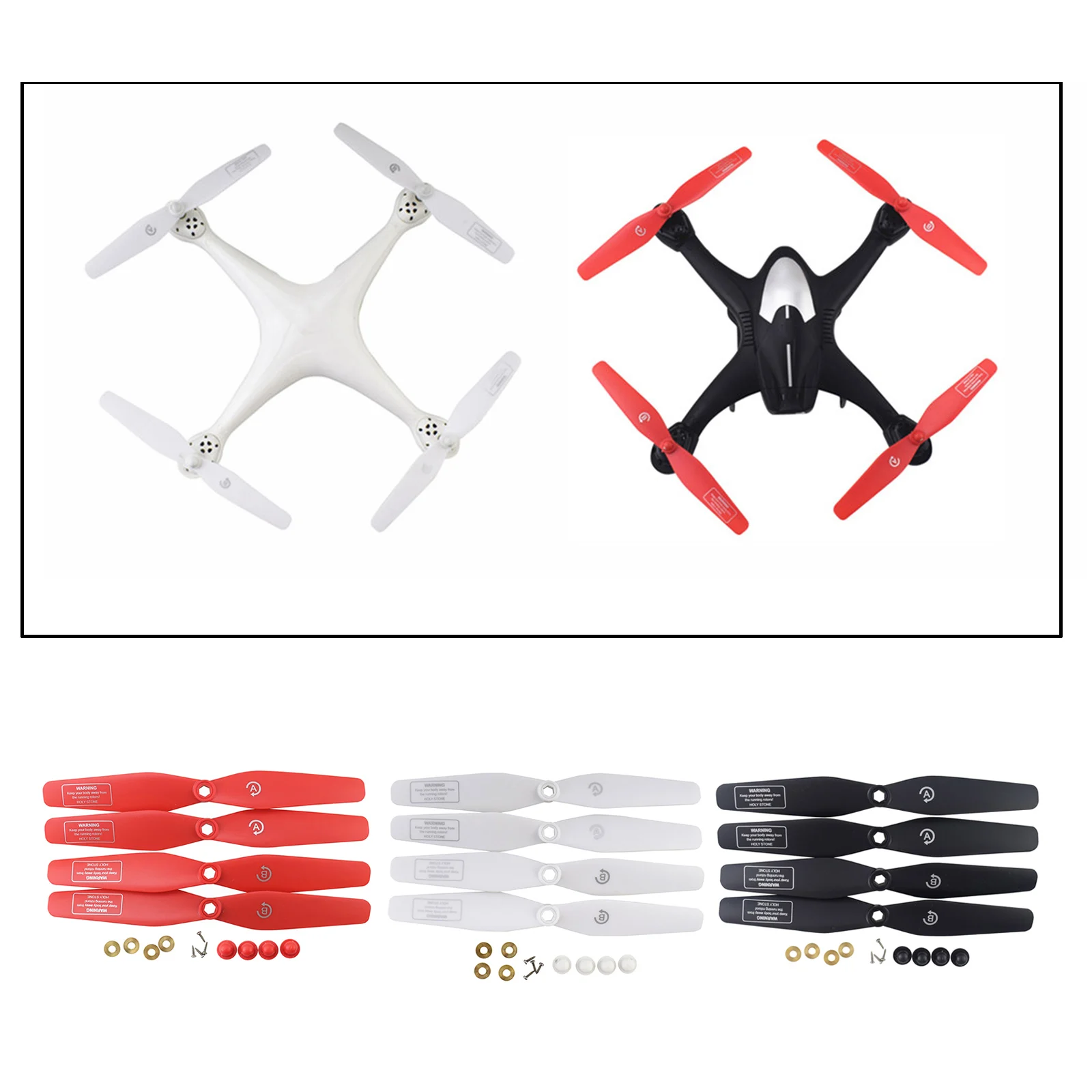 4Pieces Mini Drone Propellers for SJRC S20W S30W T18 H301S T25 HS110D HS110G HS120D Drone Accessory