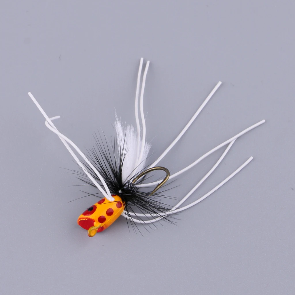 Popper Flies Fly Hook Trout Bass Bug Popper Fly Floating Fishing Flies