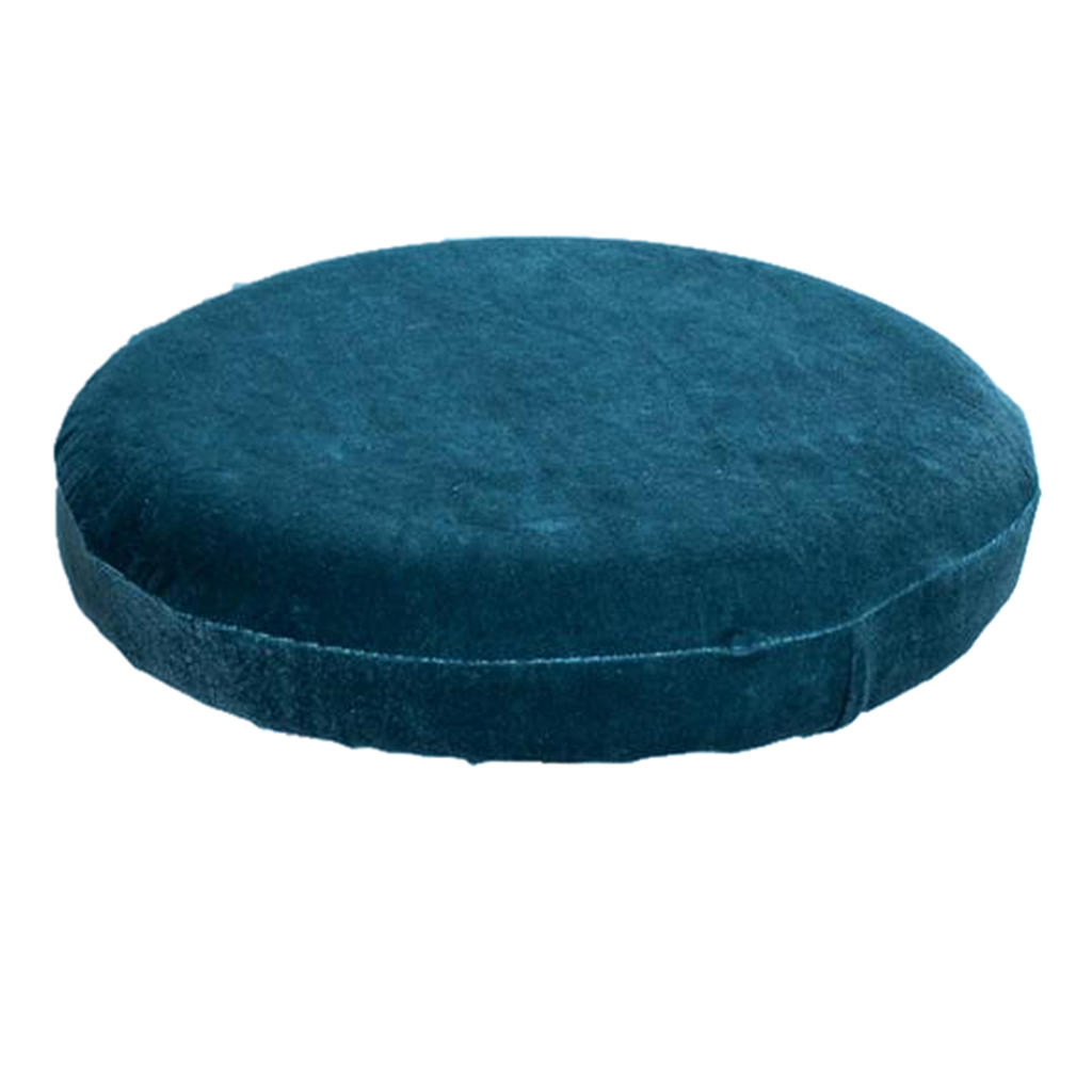 2xSoft Velvet Stretchy Wedding Dining Room Chair Seat Cover Blue