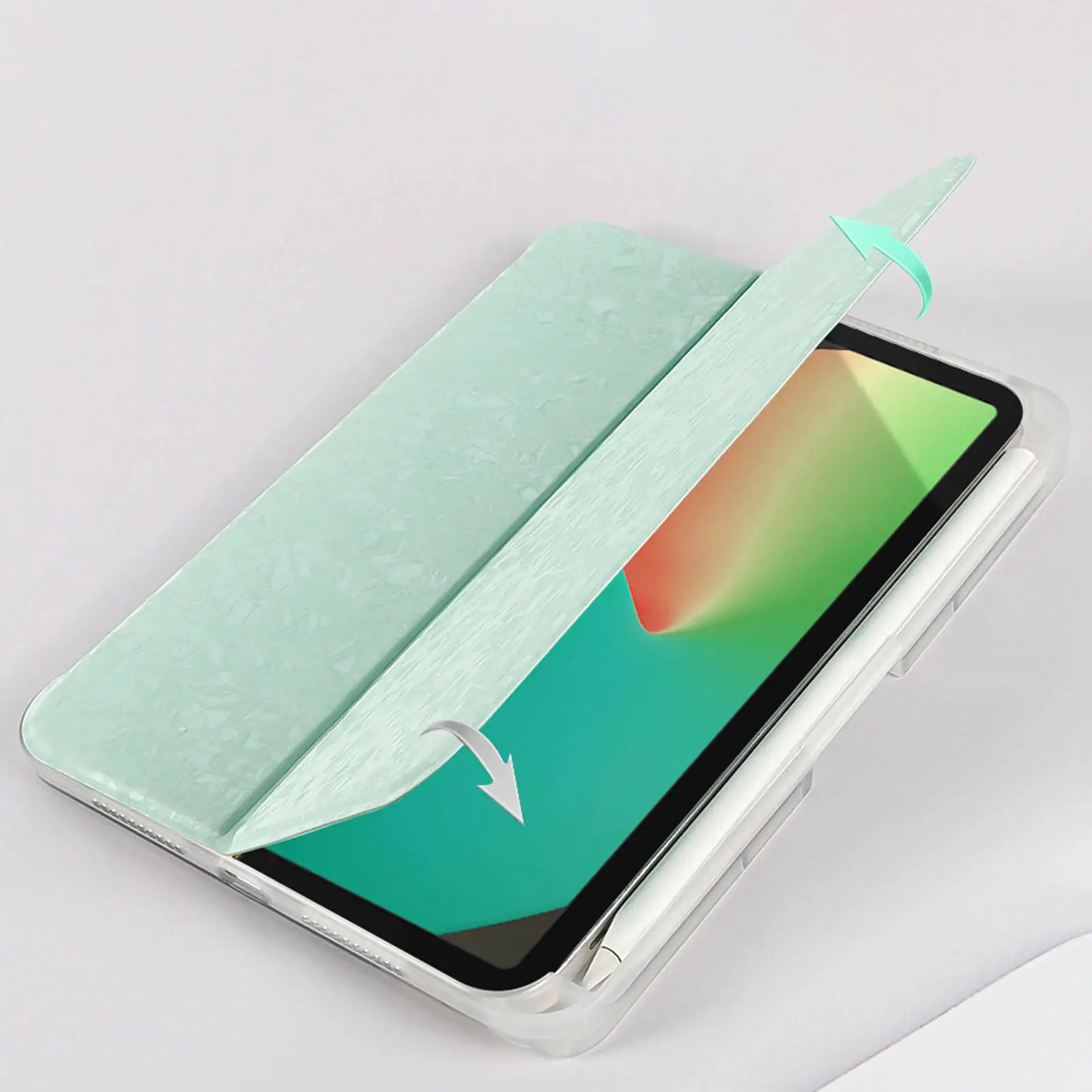 Smart Cover Slim 8.4'' Foldable Kickstand Shell Bracket Protective Cases for iPad Mini 6 Case 2021
