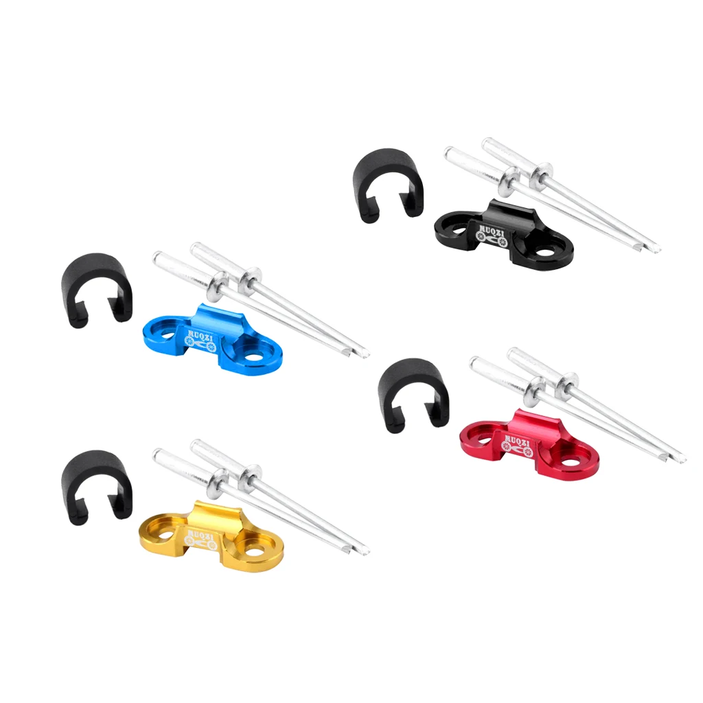 Performance Aluminum Alloy MTB Mountain Road Bike Bicycle Cable Housing Guide Base Rivet C Clip Gear Replacement Accessories