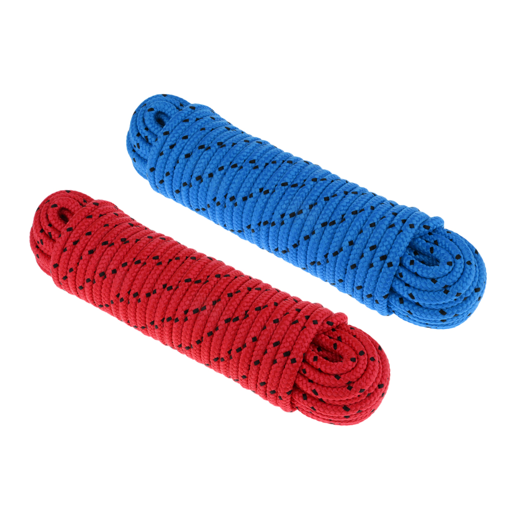 20Meter 8mm High Strength Polypropylene Braided Rope Outdoor Survival 