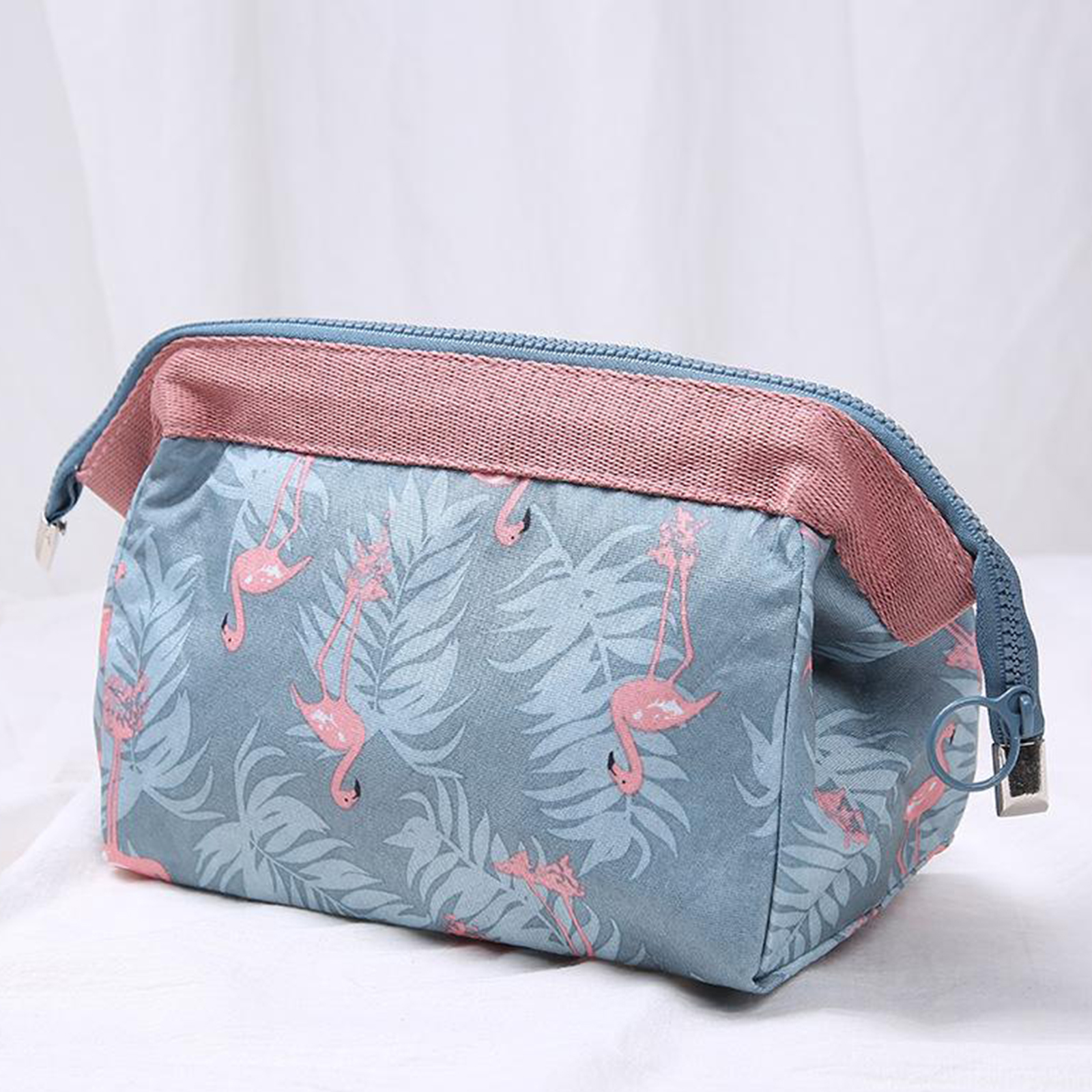 Womens Girls Funny Cotton Makeup Bag Cosmetic Bag Pouch Purse Zipper Handbag