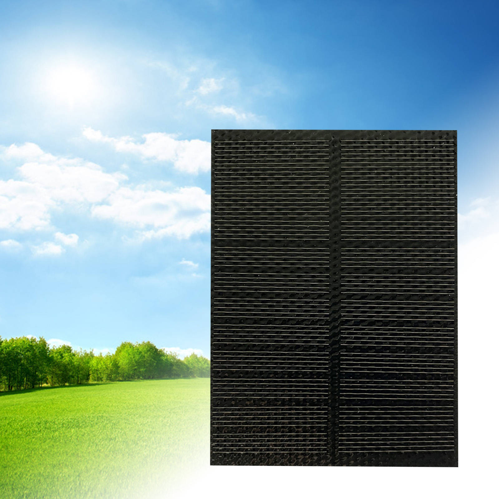 Portable Solar Panel Trickle Charger Battery Charger Monocrystalline Module DIY 2W for Street Cellphone Garden Camping Travel