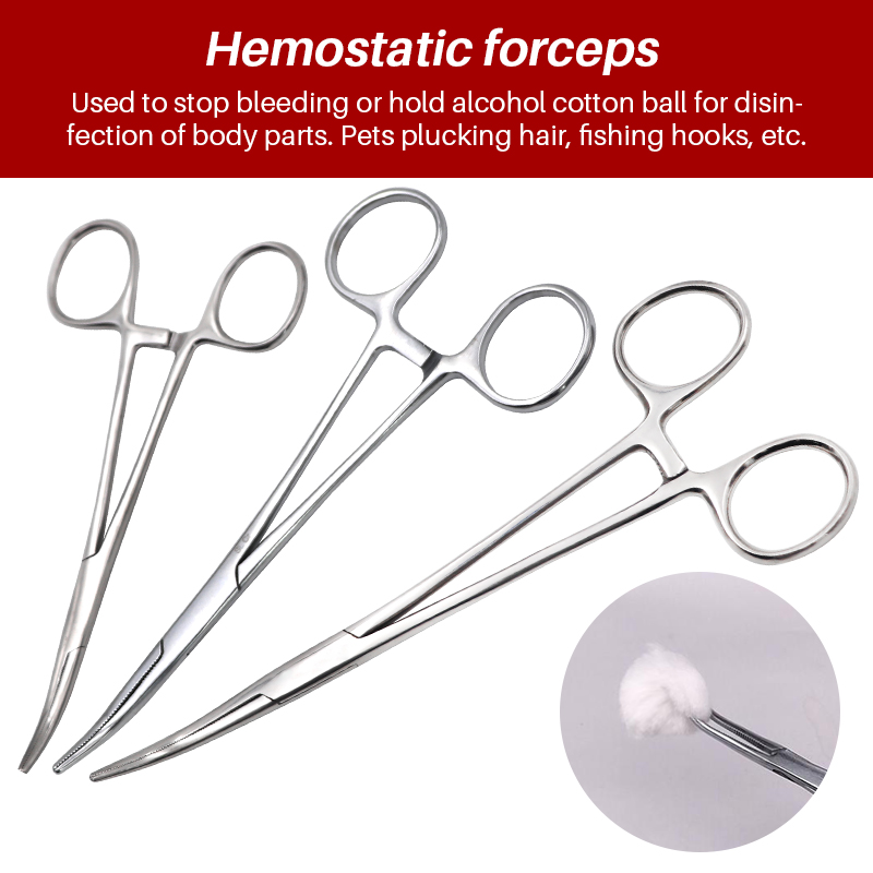 Best of 1pc Stainless Steel Hemostatic Clamp Forceps Surgical Forceps Surgical Tool Needle Holder Pliers Straight / Elbow Head Reviews & Tips