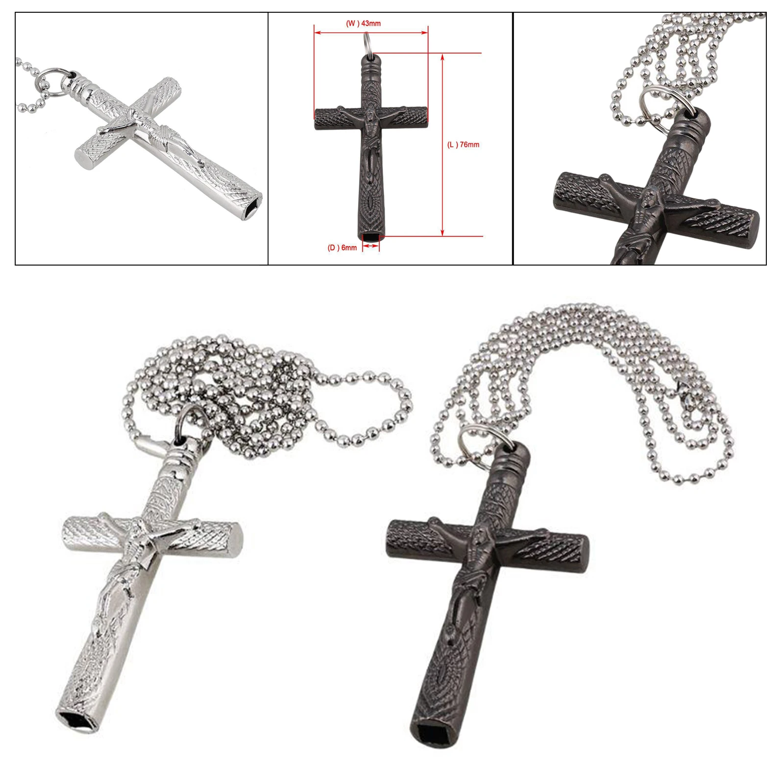 Steel Cross Drum Tuning Key Necklace Pendant Wrench Instruments Parts Accs
