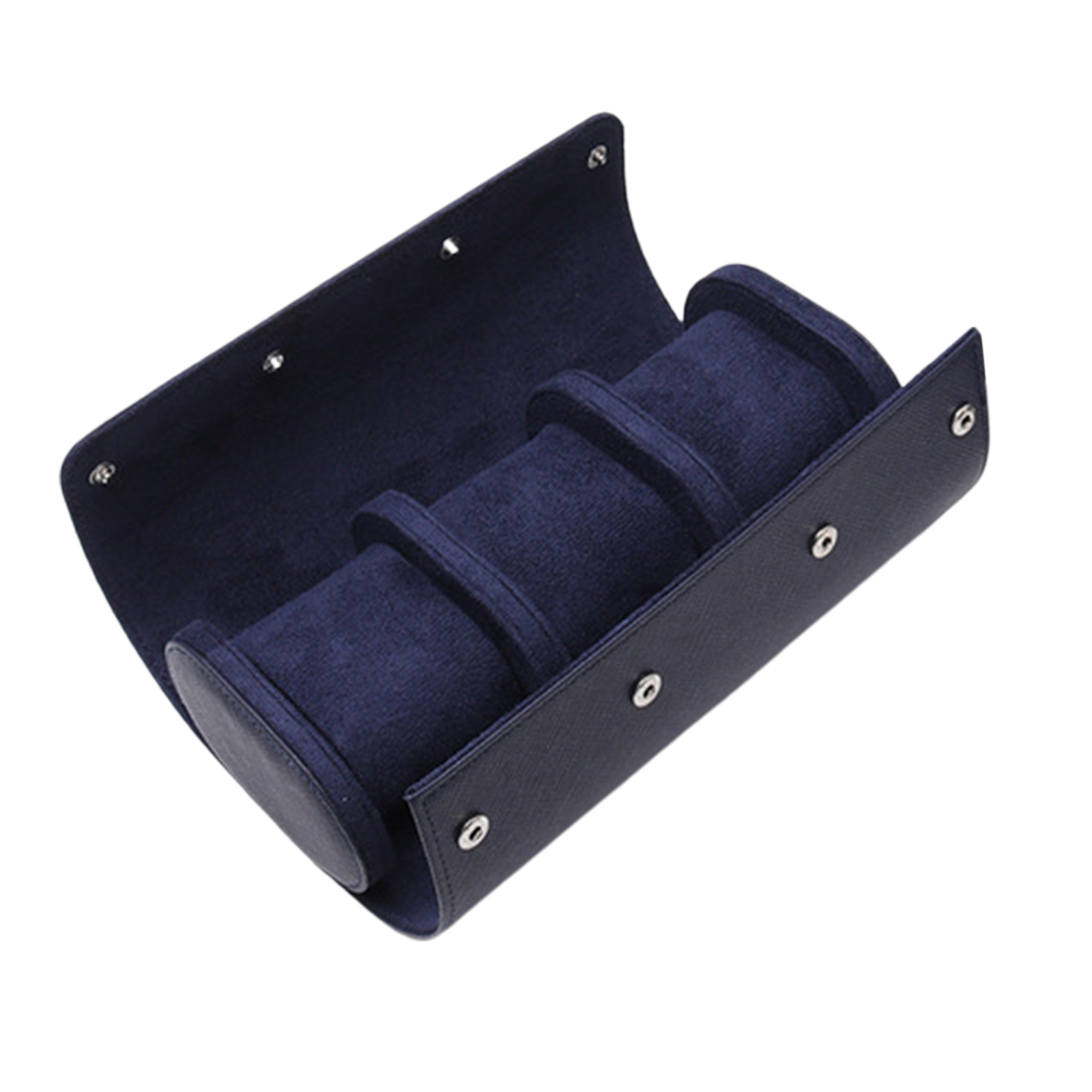 Leather Watch Display Box Roll 3 Slot Wristwatch Jewelry Storage Case Travel