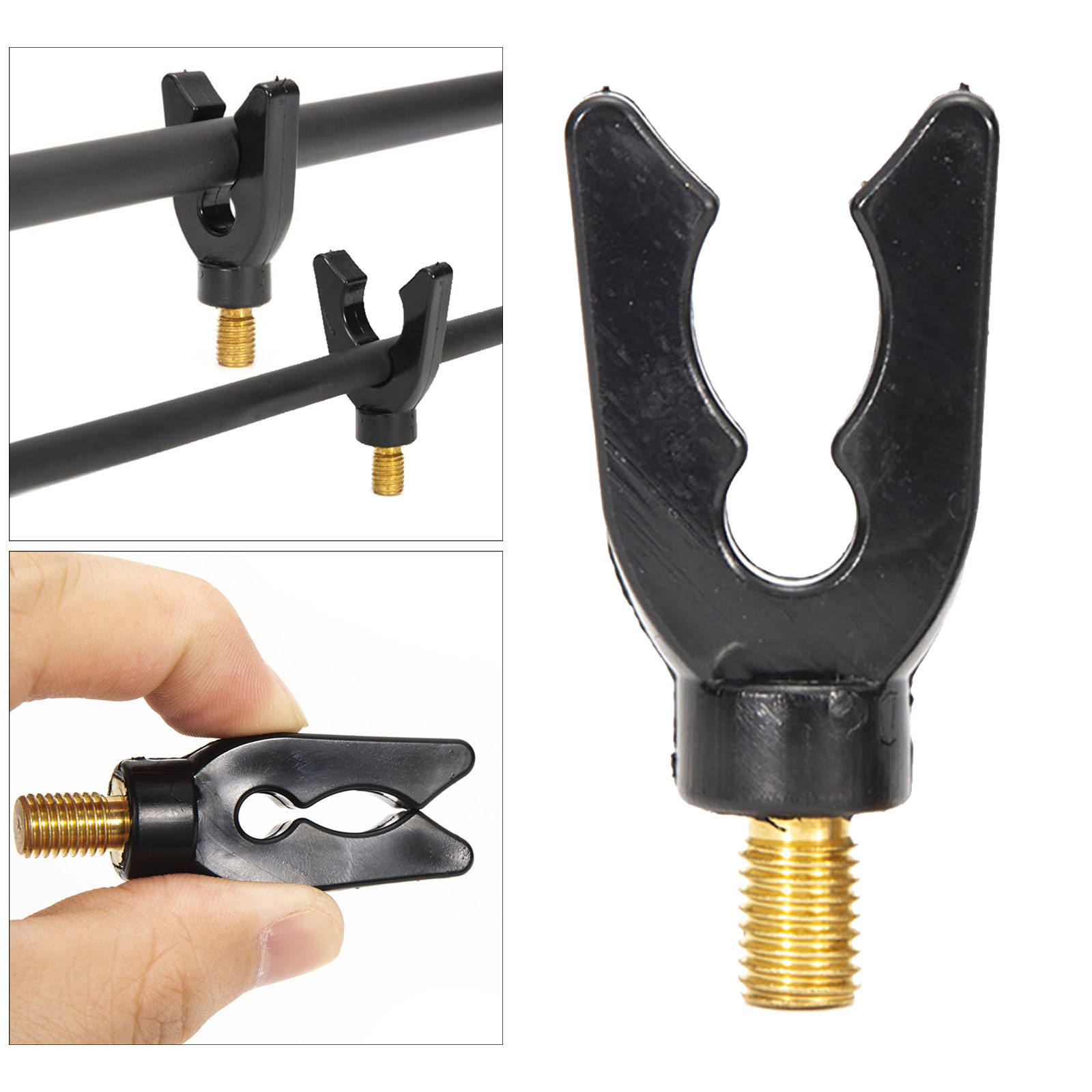 1x Fishing Rod Support Adjustable Gripper Head Fishing Gadget Match Fishing Rods Easy to Carry for Carp Barbel Catfish Fishing