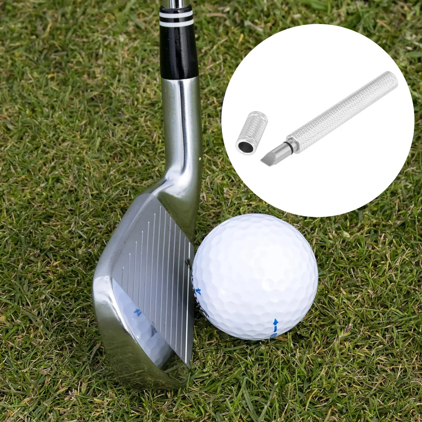 Golf Club Groove Sharpener Cleaner Repair Grooving Tool Golf Improves Backspin & Ball Control on your Putter