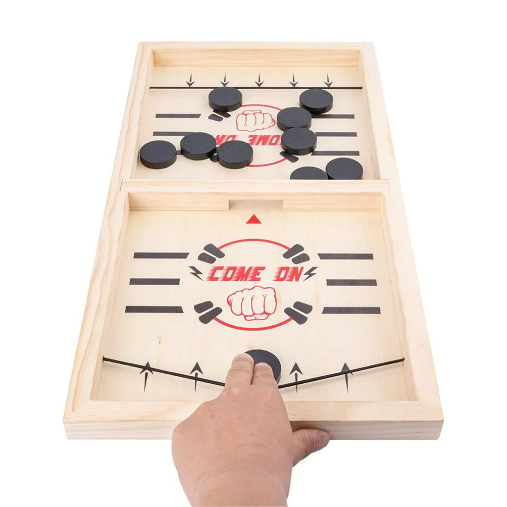 Fast Sling Puck Game Paced SlingPuck Winner Board Family Party Games Toy J0 XF 