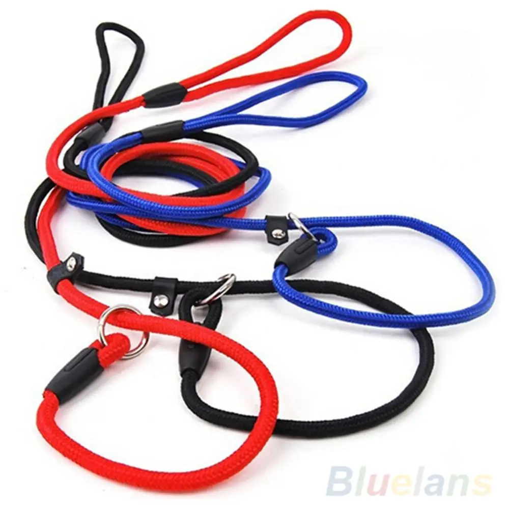 New Pet Dog Nylon Rope Training Leash Slip Lead Strap Adjustable Traction Collar