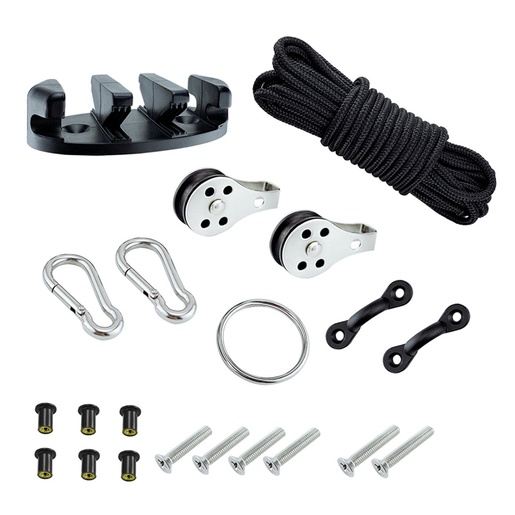 MagiDeal   Water   Sports   Kayak   Anchor   Trolley   Kits   System   Ring  