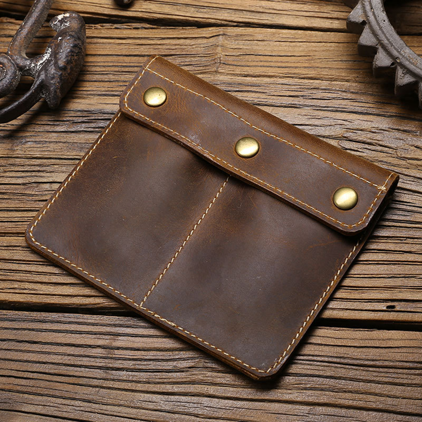 Travel Leather Watch Case Bracelet Storage Bag Hand-sewn Accessories