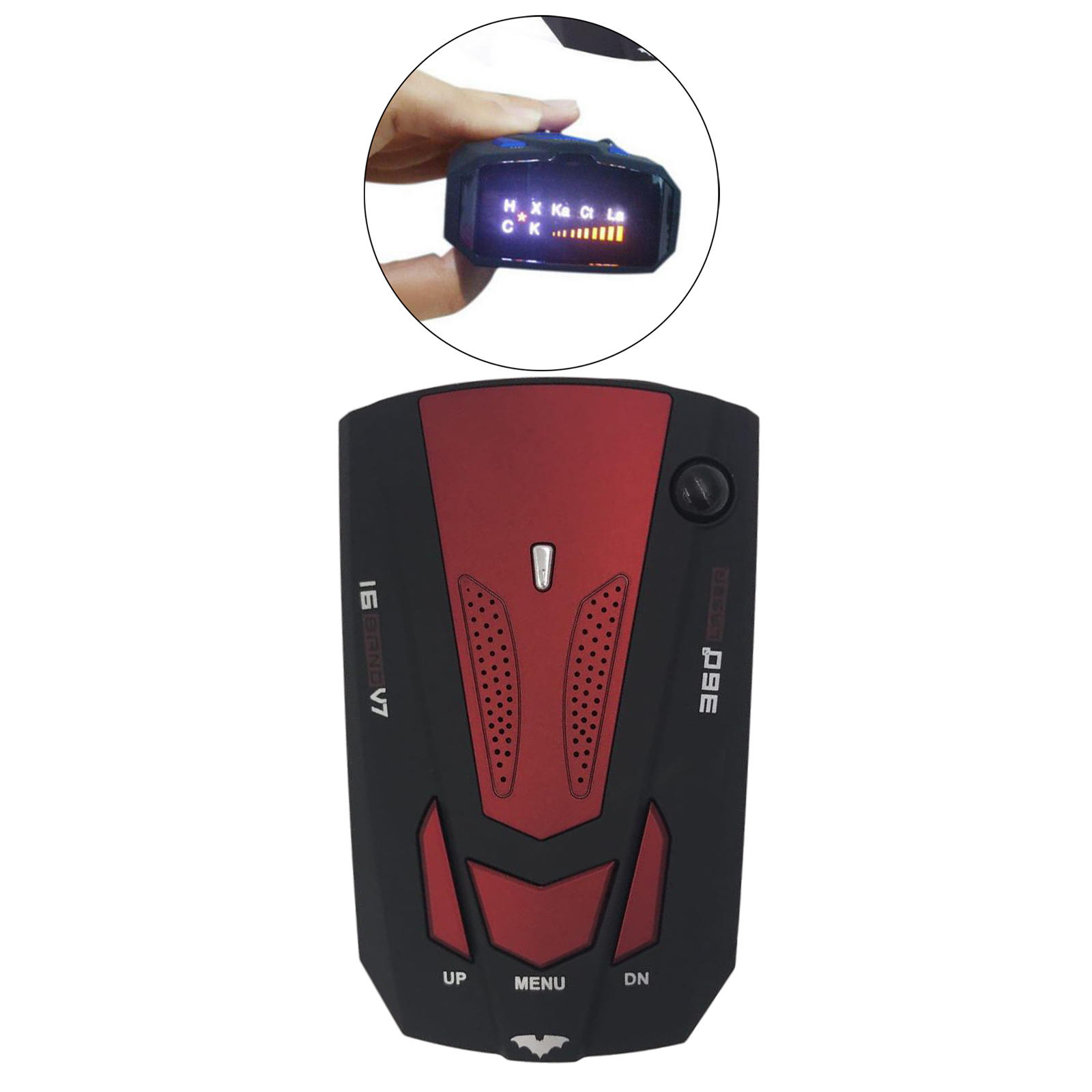 V7 Speed Detector Car Mobile Speedometer Electronic Dog Universal Voice Alert Alarm Warning 16 Band