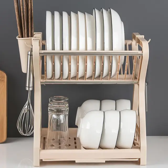 Dropship 1pc Dish Storage Rack; Kitchen Dish Drain Rack; Plate Storage And  Finishing Rack; Tableware Dinner Plate Rack to Sell Online at a Lower Price