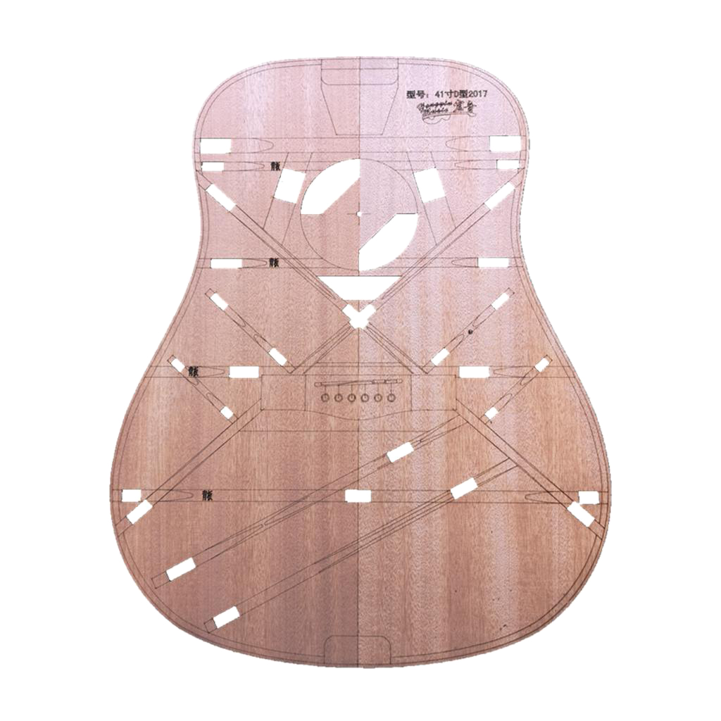41inch Mini Guitar Body Body Template Stencil For D-Type Guitars, Luthier Tool