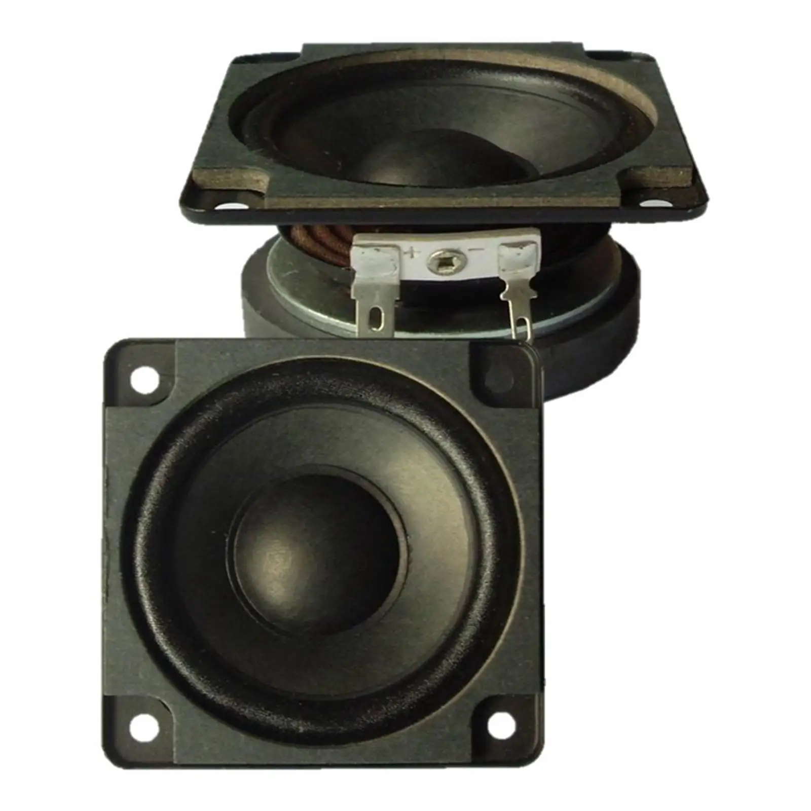 Midrange Speaker 2.75 inch Interchange Full Frequency Loudspeake Stereo Trumpet 60mm Magnet Square Metal 4 for Media Player TV
