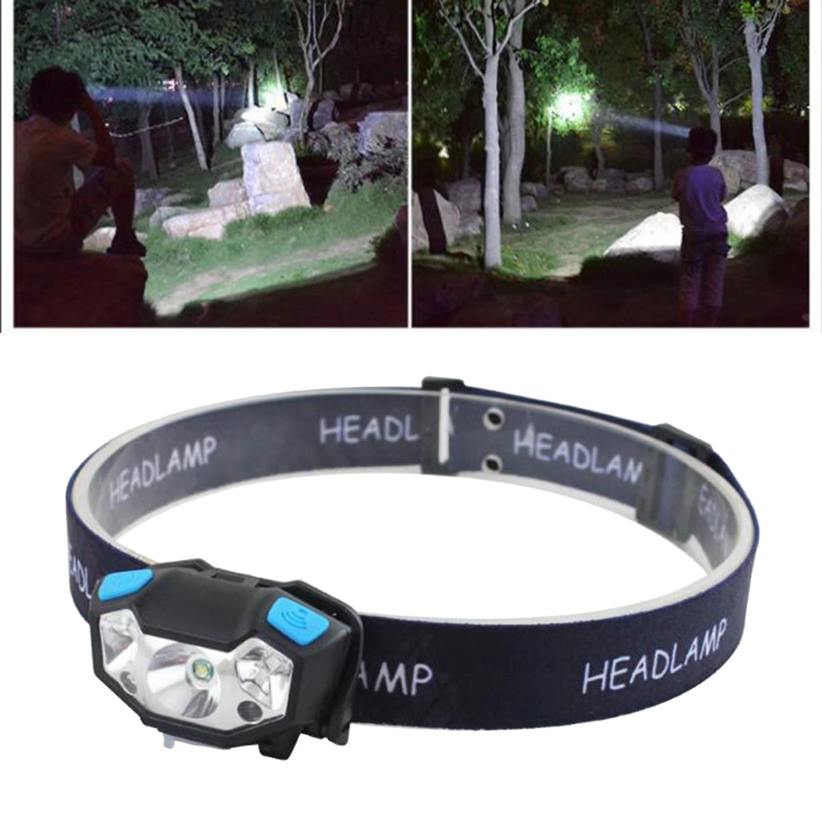 5000LM COB LED Headlamp Rechargeable Head Light Flashlight Torch USB Lamps