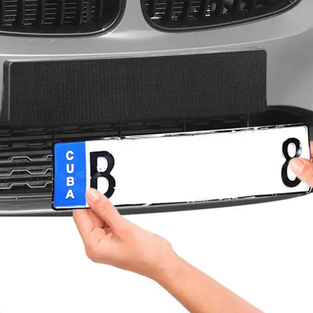1 x license plate holder Velcro frameless car license plate holder car  license p