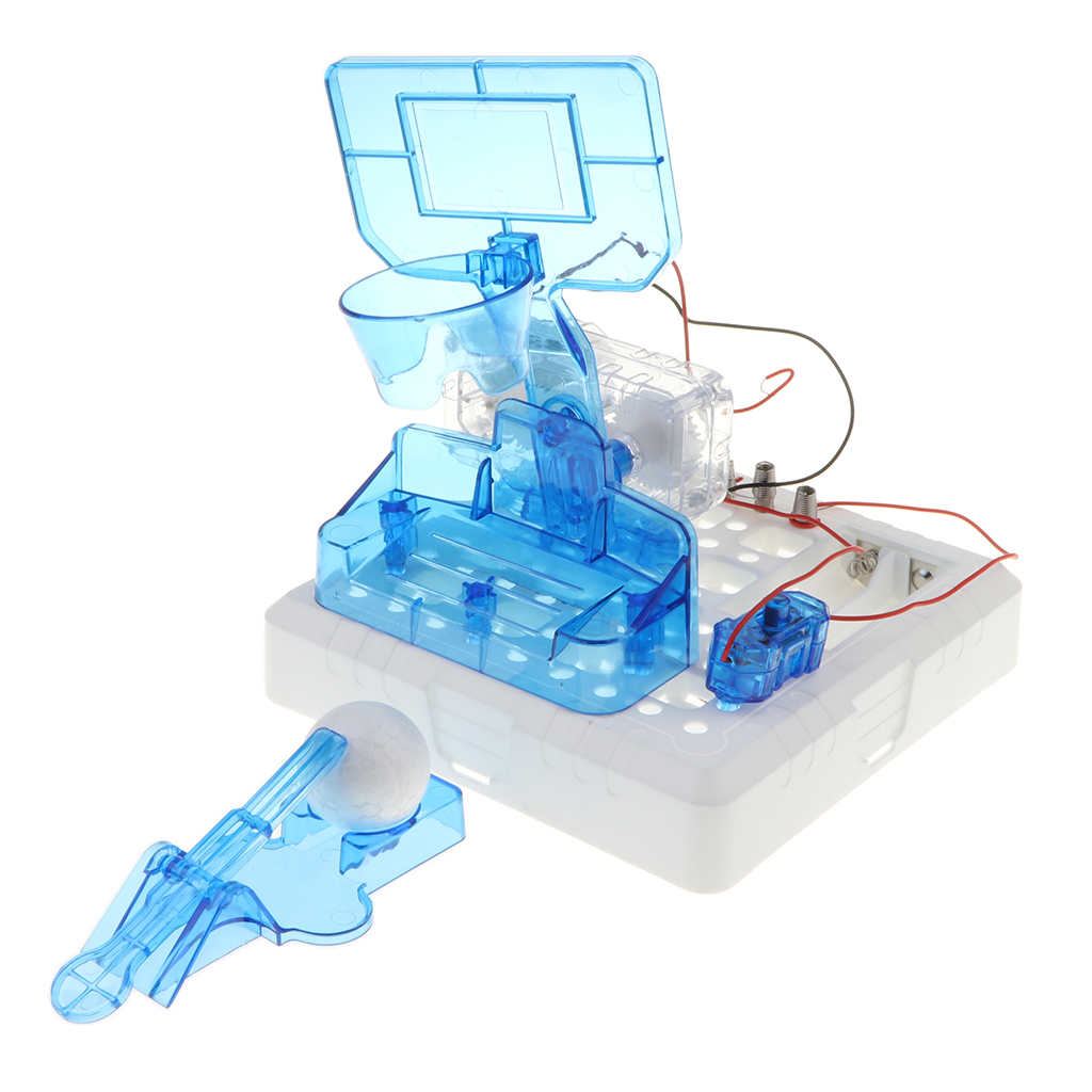 Plastic Electronic Circuits Building Kits Shooting Basketball Set Kids Toy