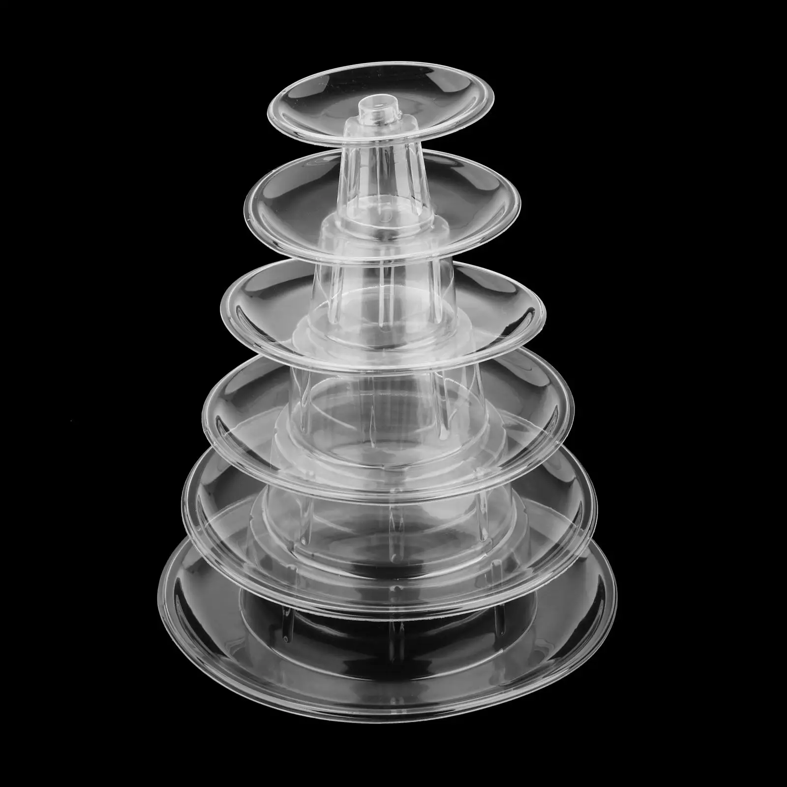 Stackable 6 Tiers Round Macaroon Cookie Tower Macaroon cake Display Stand holder 