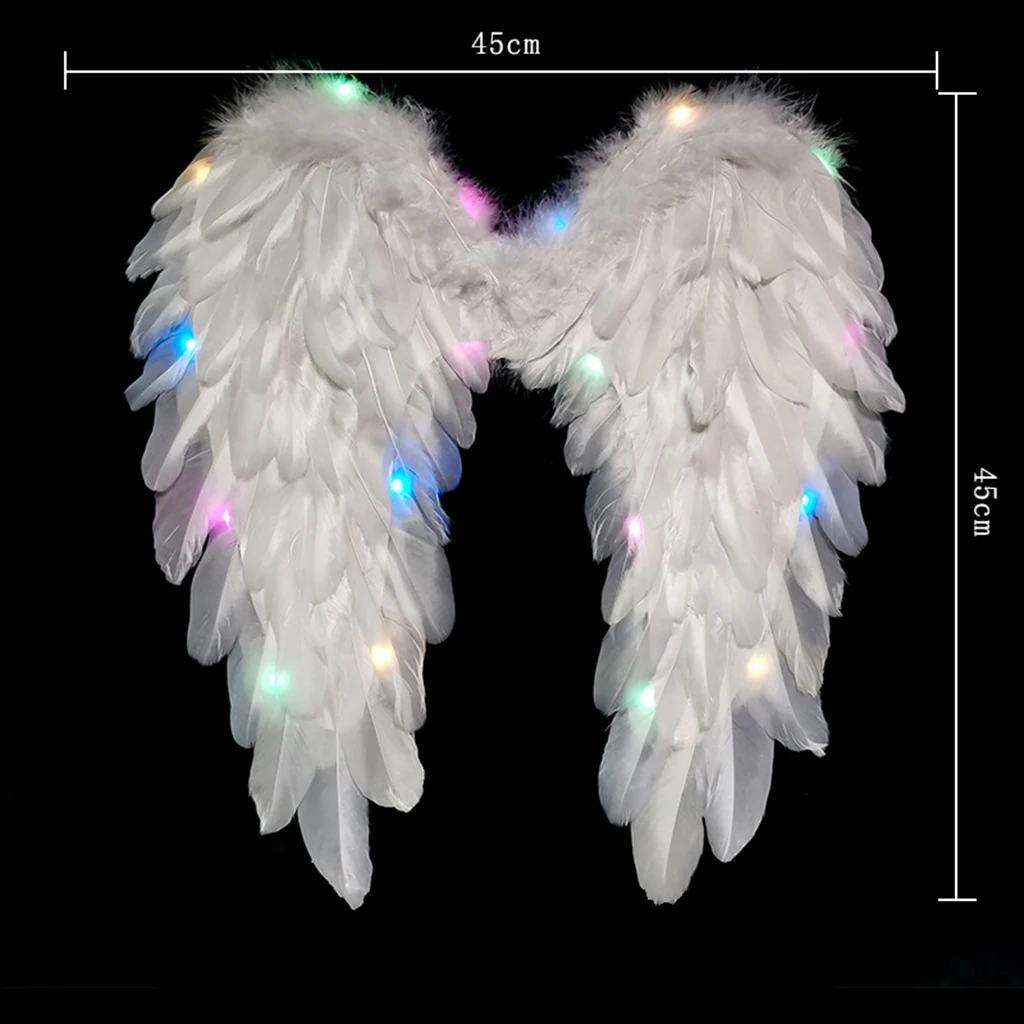 Feather Angel Wing Christmas Halloween Fancy Dress Costume Photo Props
