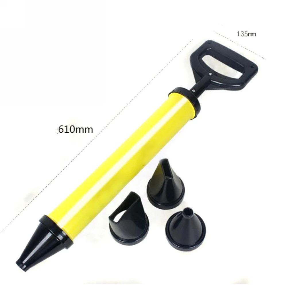  Brick Mortar & Tile Grouting Pointing Gun for Cement Lime 4 Nozzle