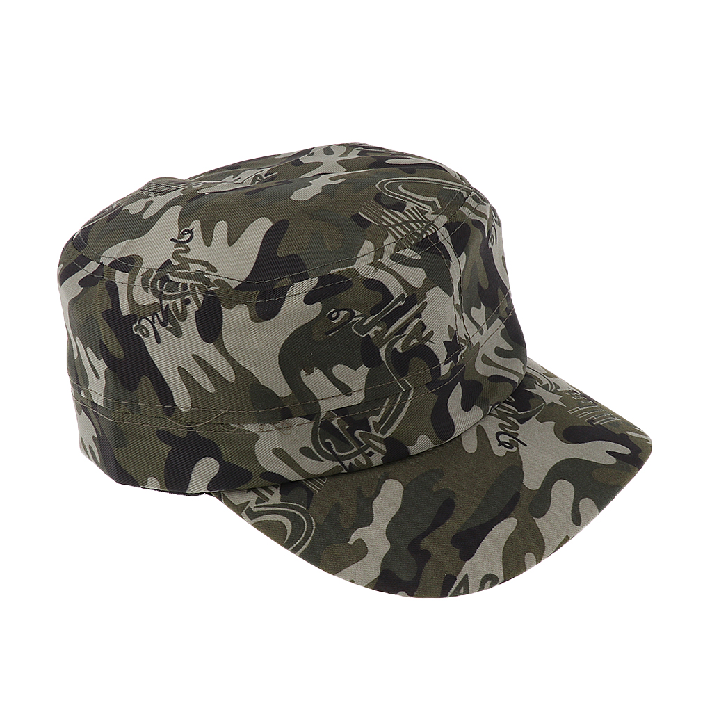 Mens Camo Cap Camouflage Army Combat Soldier Patrol Hat Baseball Cap Adjustable Soft Hat for Hunting Hiking Fishing One Sizes