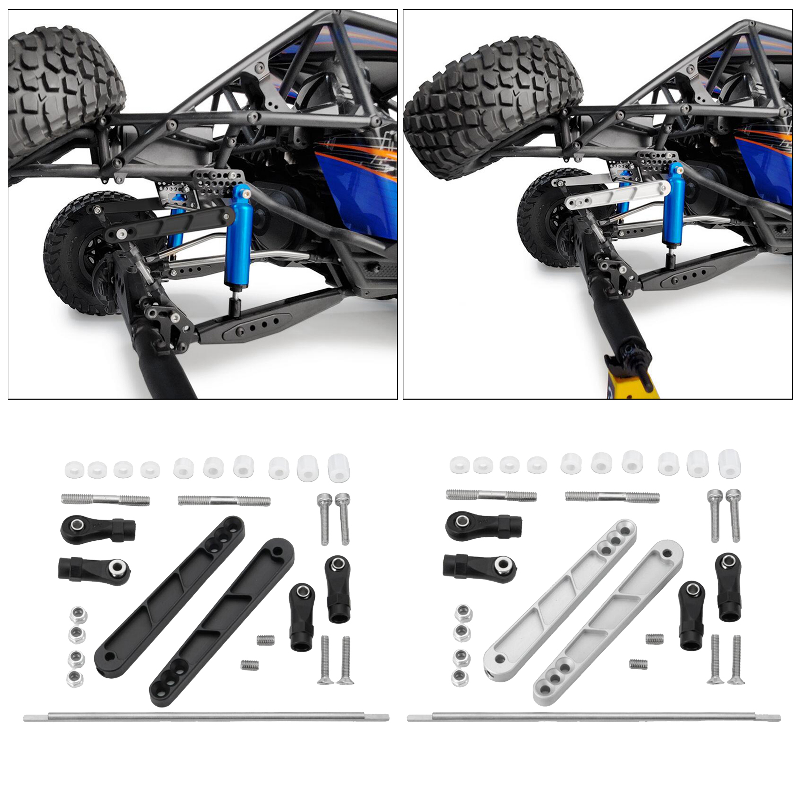 Alloy Sway Bar Stabilizer Set for Axial Wraith RR10 Yeti 90025 90026 90050 1:10 RC Rock Car Vehicle Parts