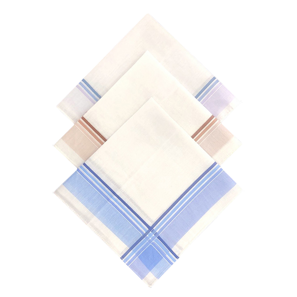 12 PCS Vintage Check Pattern Handkerchiefs 100% Cotton  Square Hankies