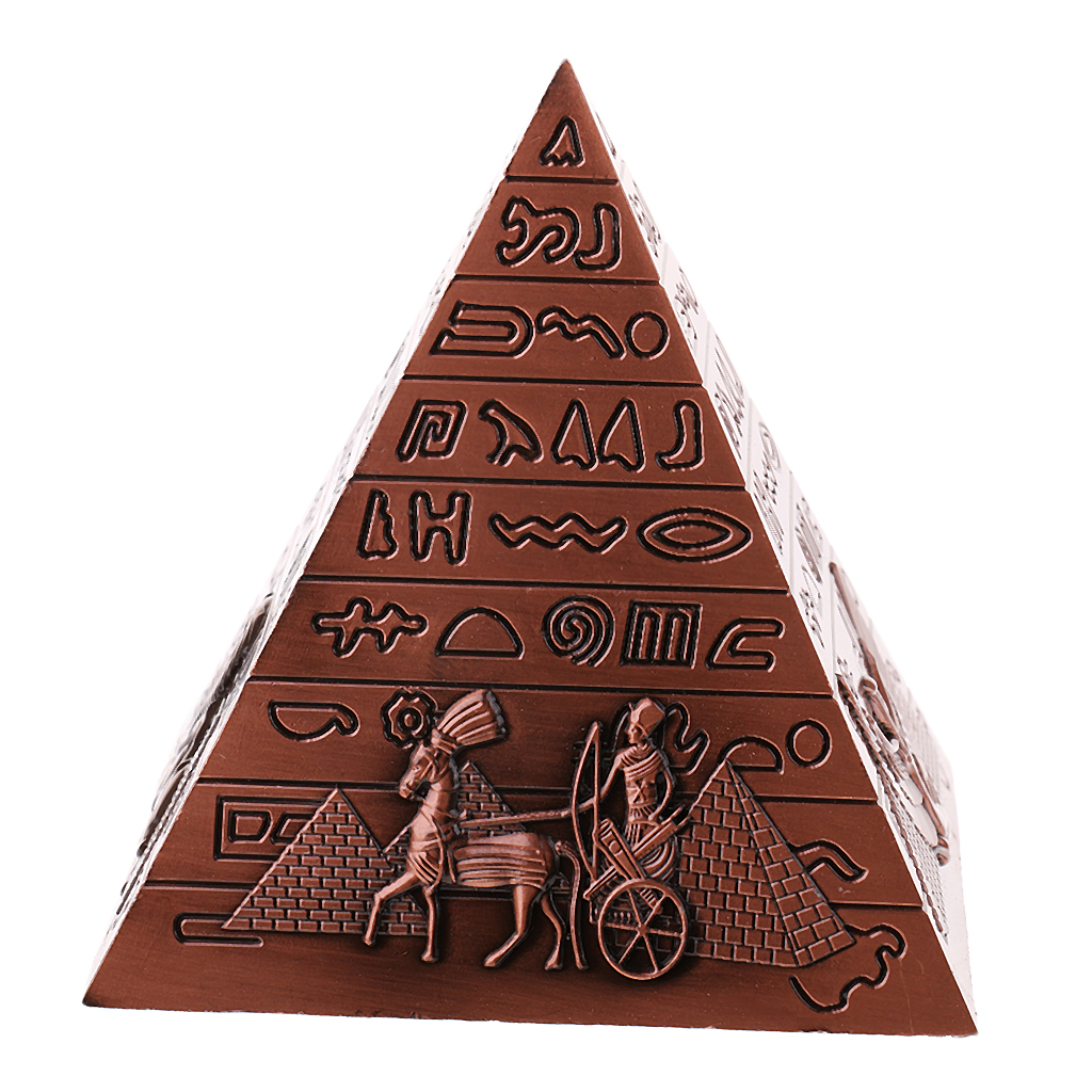Souvenir Pyramid Statue Alloy Desktop Display Statue Housewarming Gifts