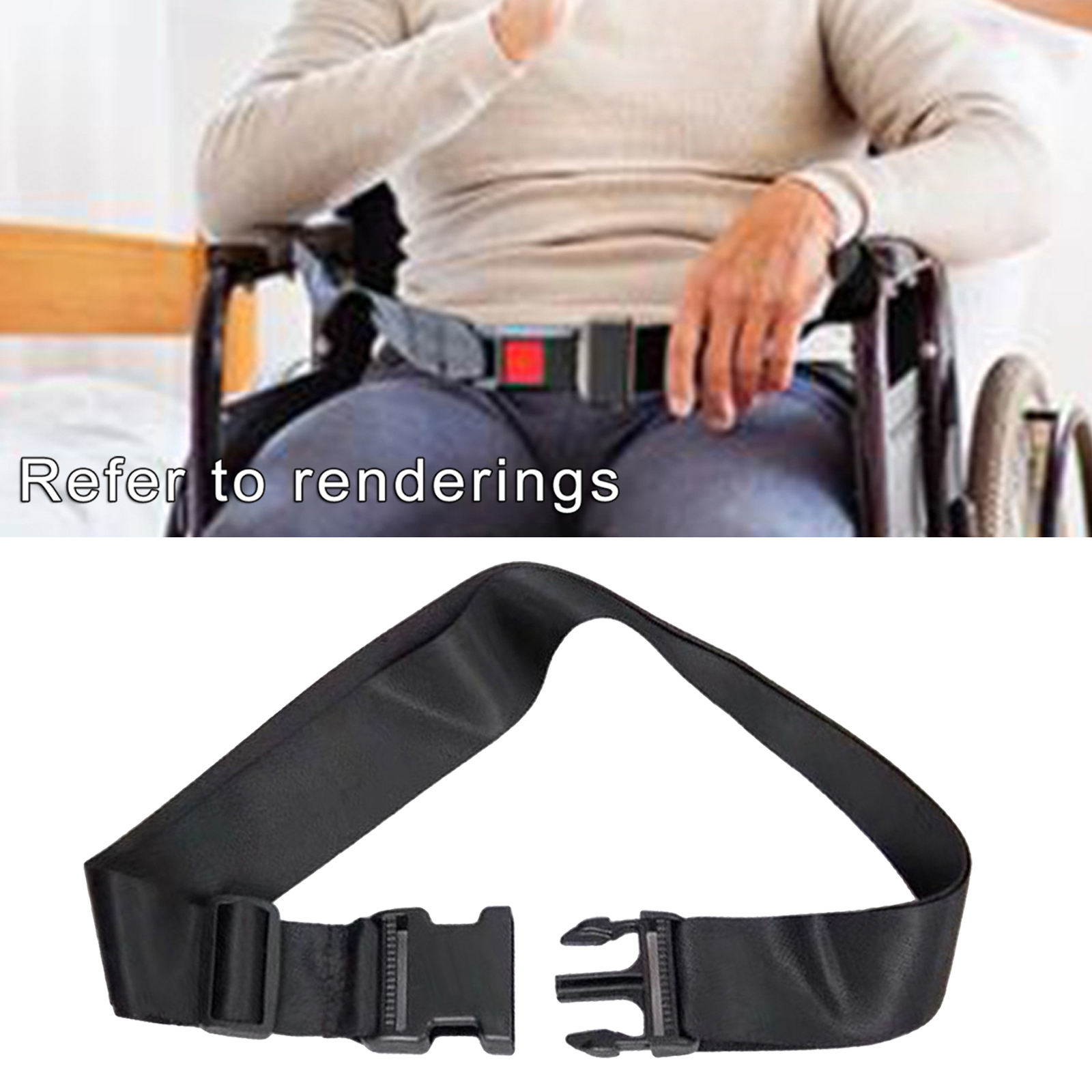 Wheelchair Seat Belt Medical Wheelchair Safety Sturdy Harness Straps With Easy Release Buckle For Patient Elderly