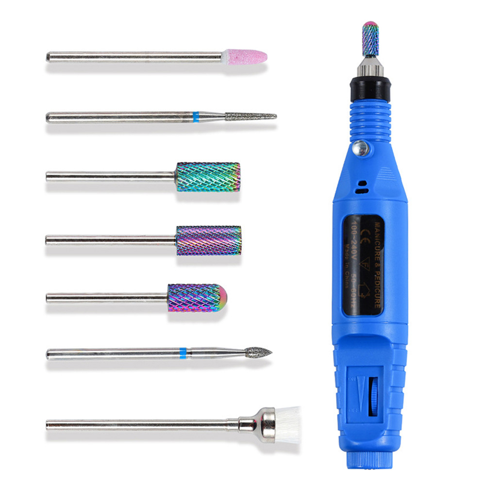 Polimento com Haste Salão de Beleza Pedicure Fresagem Cerâmica Multifuncional Brocas Conjunto Gel Limpo Unha Arte Manicure Profissional 19 Cheap Lixas e polidores de unha