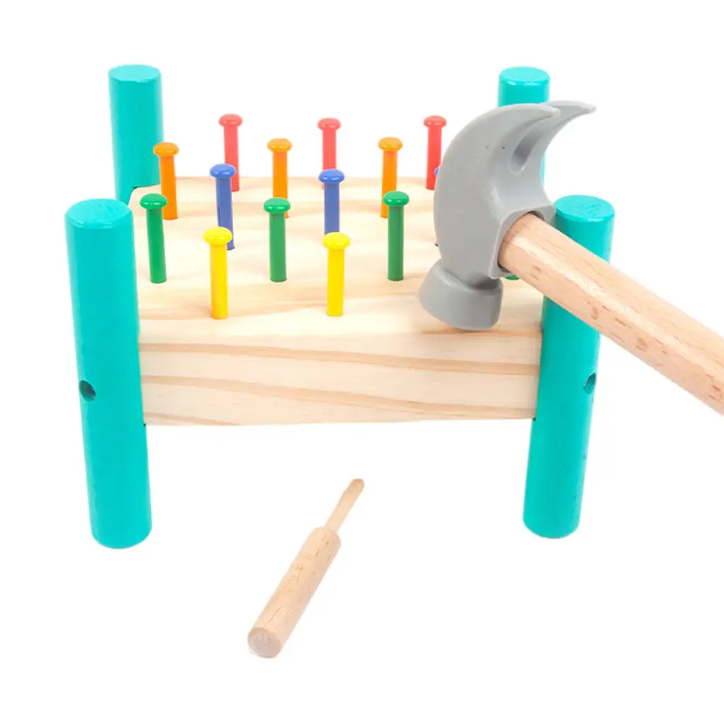 Pound-A-Peg DIY Multifunctional Early Fine Motor Skill Hand-eye Family Party