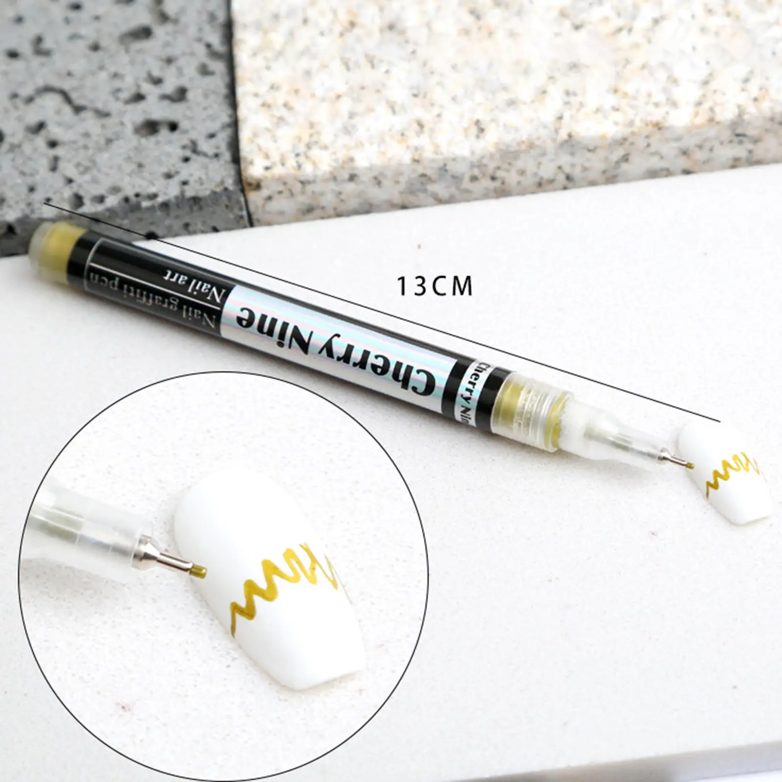 Nail Art Graffiti Pen Fast Drying Long Lasting Detailing Pen for Adorn Tools Nail Tips