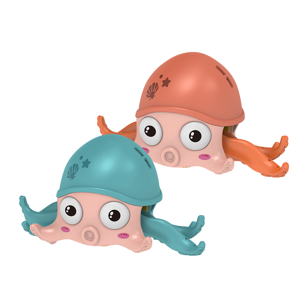 Cartoon Classic Clockwork Wind Up Crawling Octopus Play in Water Dabbling Baby Bathing Pool Bathtub Shower Bath Toy for Kids
