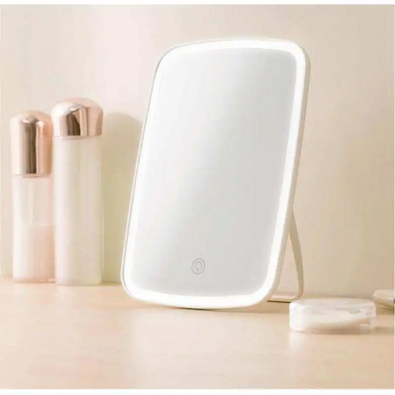 Daily Makeup Mode Portable LED Makeup Mirror Brightness Adjustable Touch Control for Countertop and Travel Use