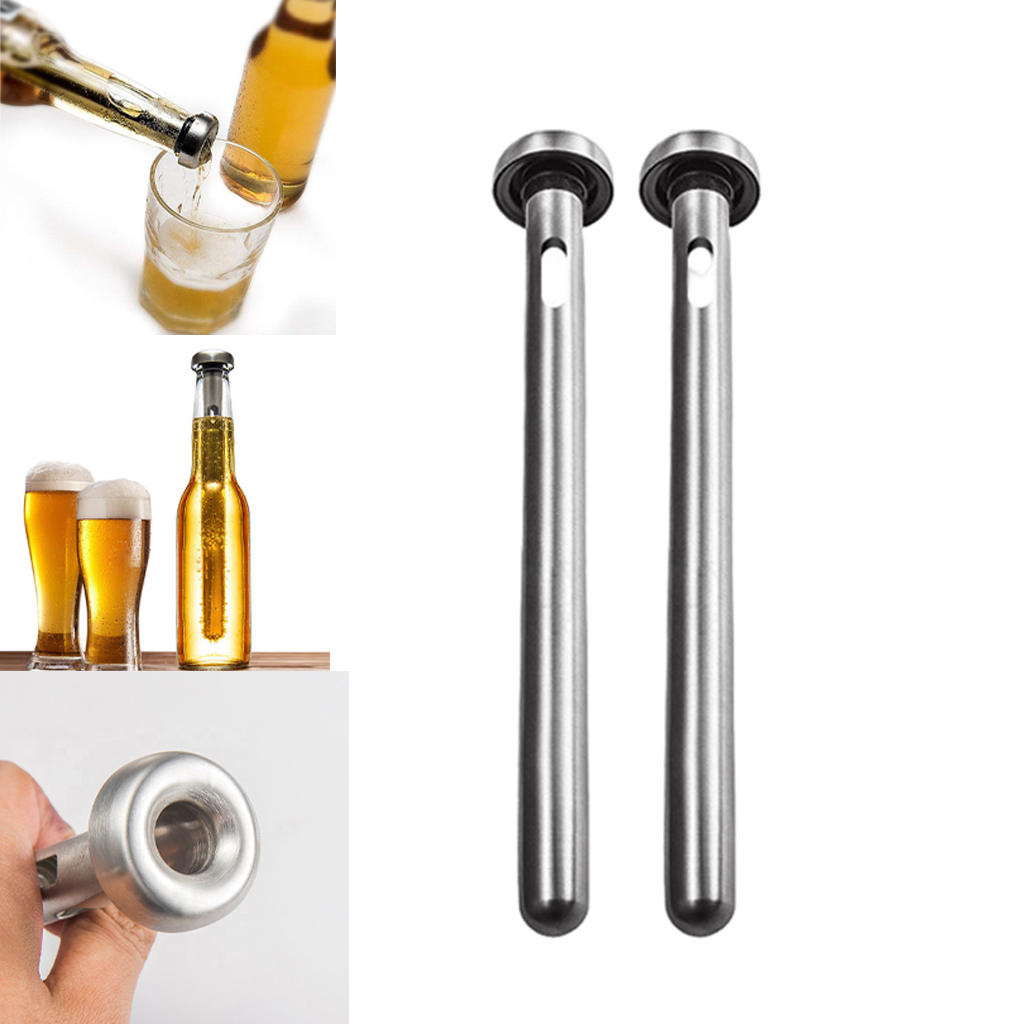Beer Chiller Sticks for Bottles Cool Stuff Ice Drinks Wine Cold Beer Bottle Chiller for Gifts for Men Dad Husband Birthday Gift