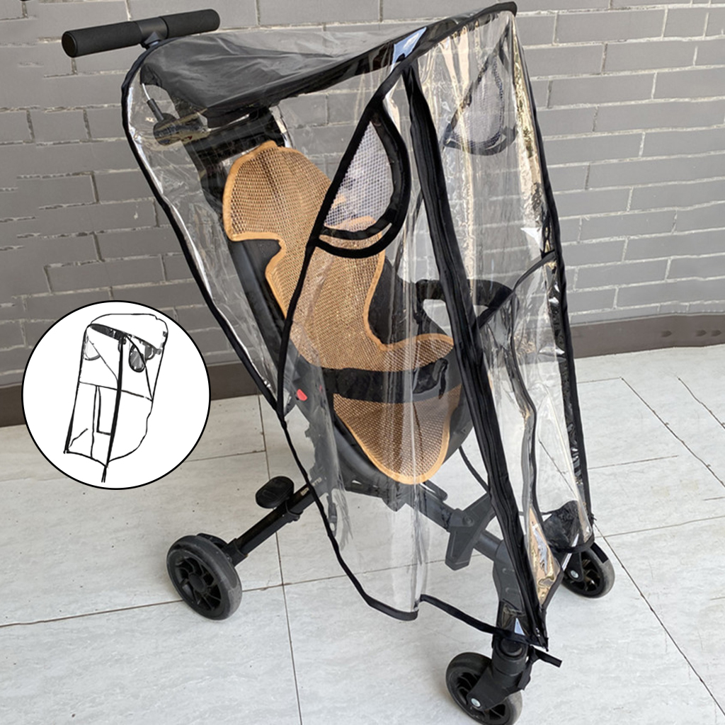 Stroller Rain Cover Accessory Zipper Protect from Rain Wind Snow Dust