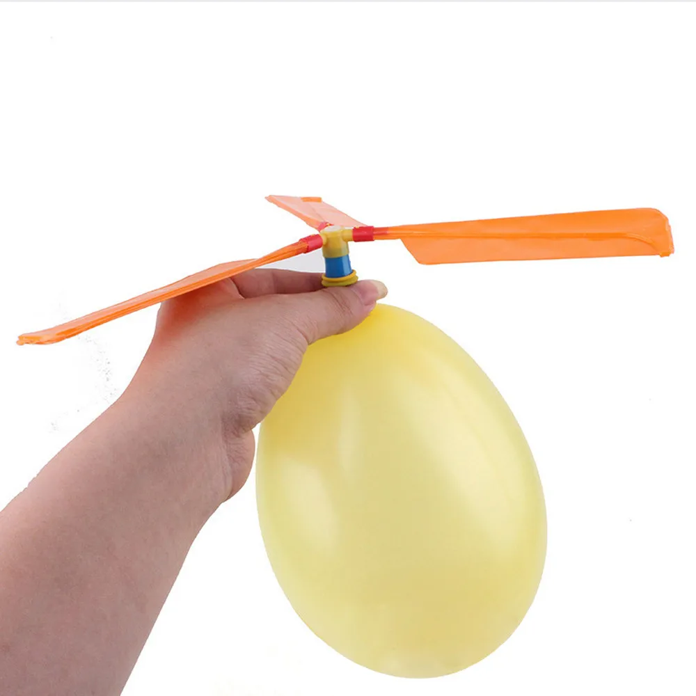 New Funny Toys For Kids Outdoor Balloon Helicopter Flying Toy Birthday Xmas Party Bag Stocking Filler Gift Baby Sensory Toys Y*