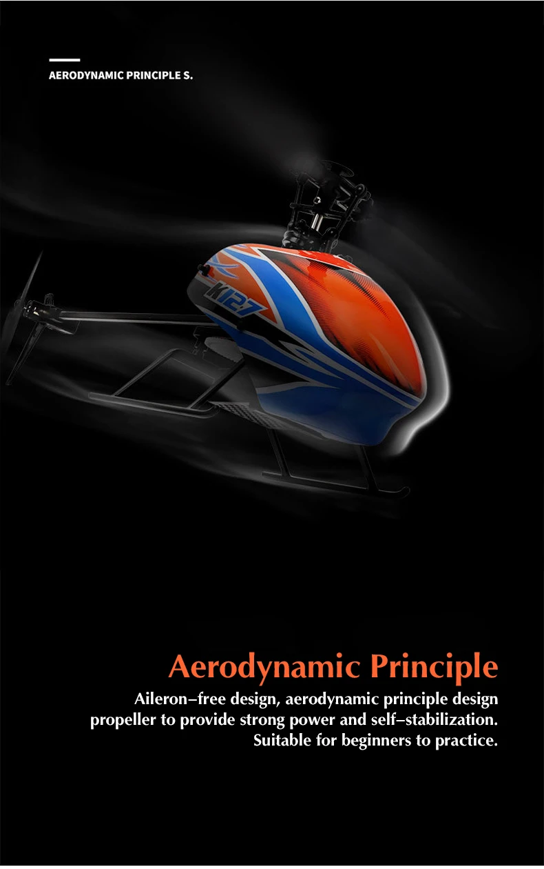 WLtoys K127 Helicopter, AERODYNAMIC PRINCIPLE $. Suitable for beginners to practice: