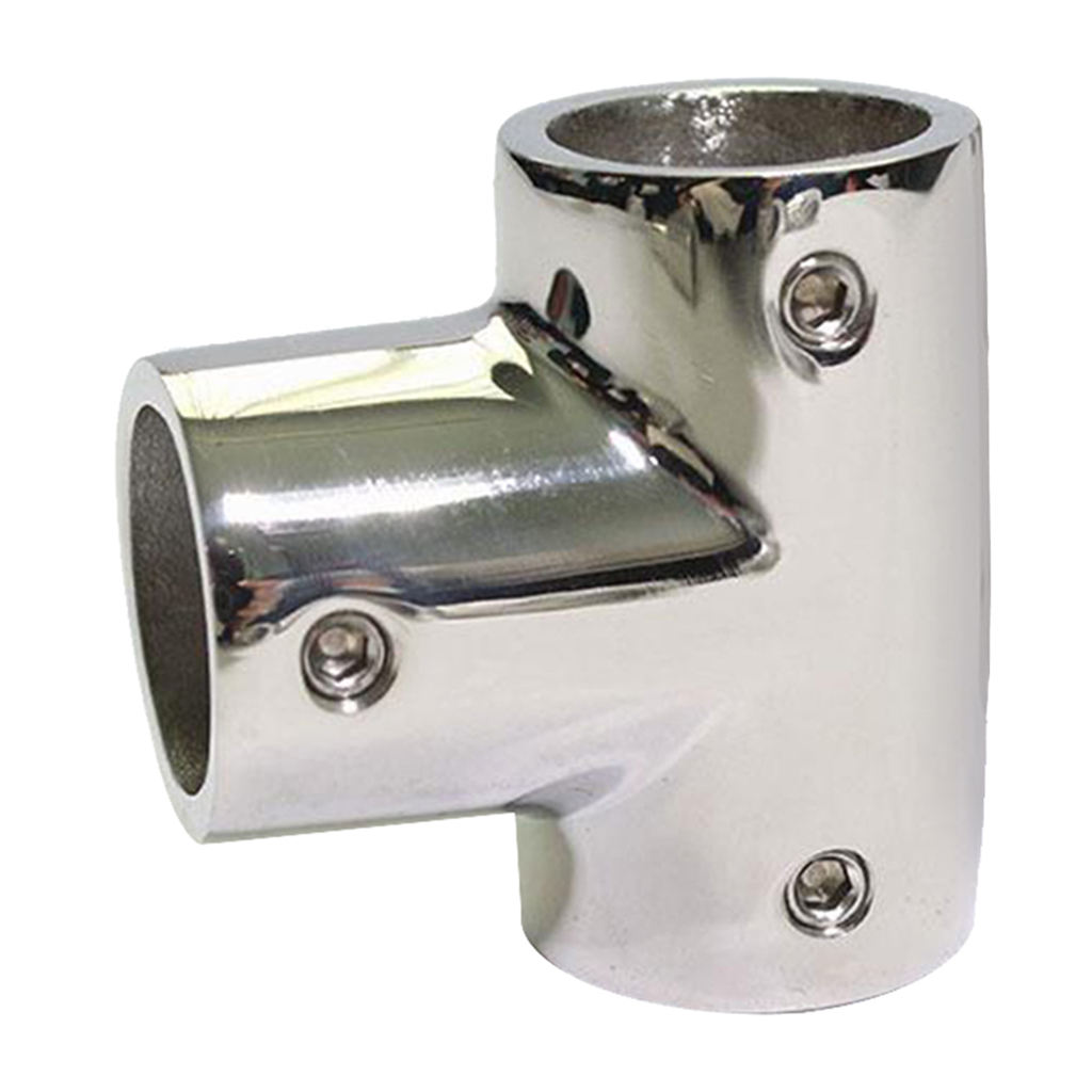 316 Stainless Steel Boats Handrail T/Tee Fitting - Heavry Duty 90 Degree Rail Connector for 22mm Pipe Tubing