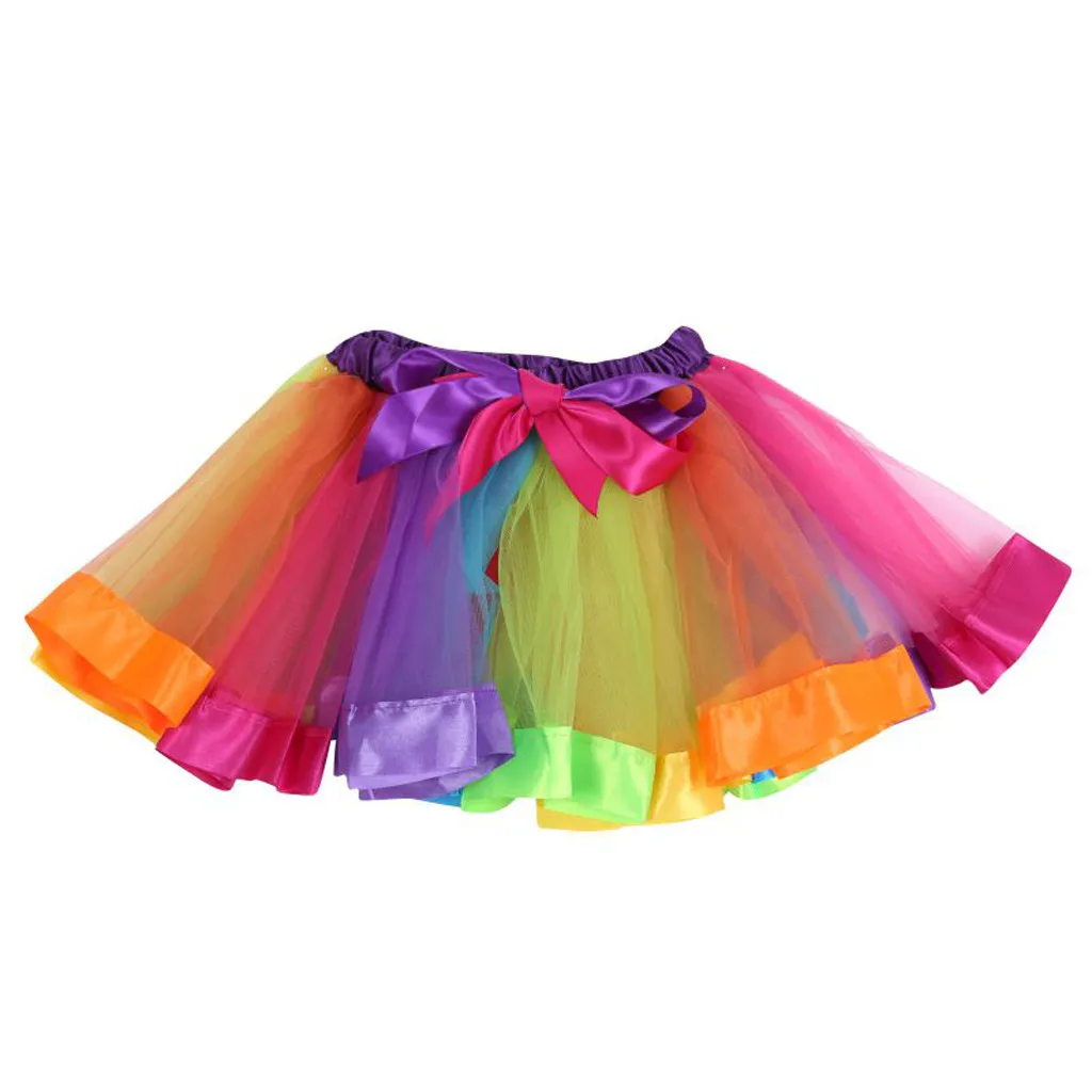 black denim skirt JAYCOSIN Fashion Women Ball Gown Multicolour Elastic Layered Short Skirts Adult Tutu Dancing Skirt Colorful Skirts Rainbow Tulle skirts for women