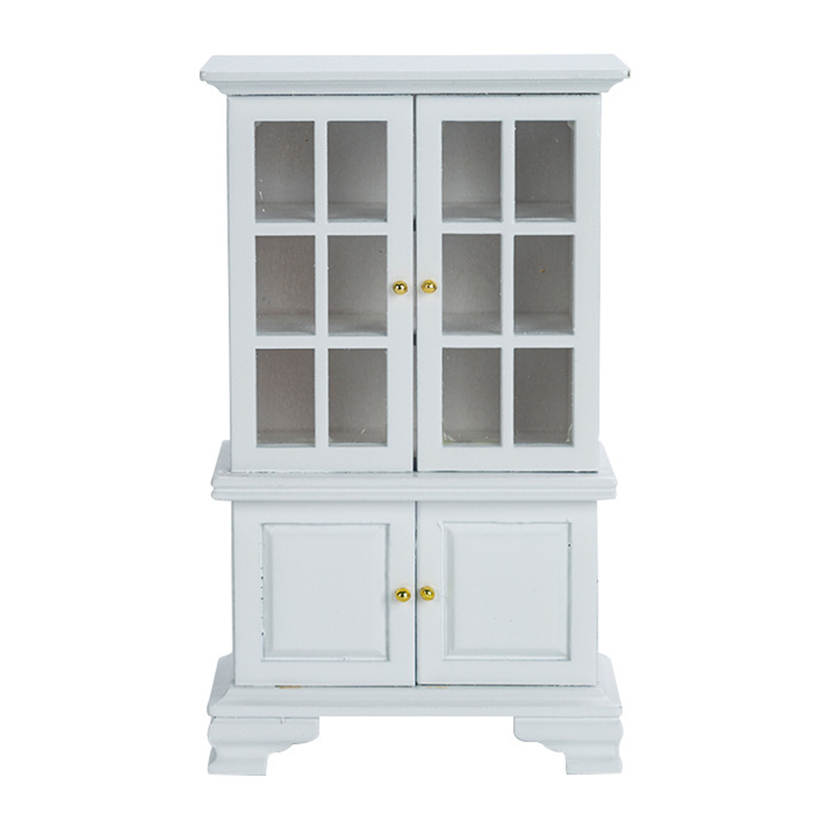 Doll House Miniature Handcraft Wooden Cabinet Bookcase 1:12 Dollhouse Bedroom Living Room Furniture Life Scene Accessory Toys