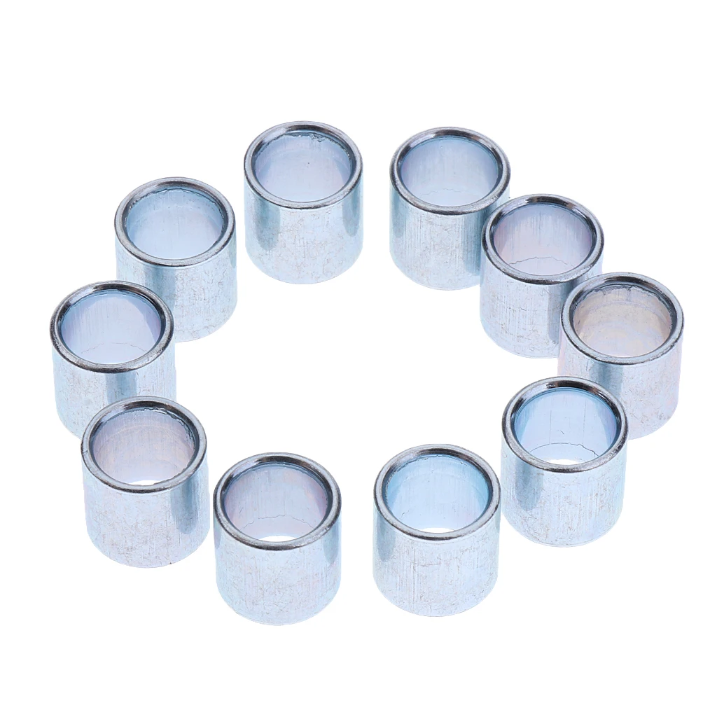 10 Pieces Sturdy Roller Skating Inline Skate Wheels Bearing Spacers Inner Diameter 8mm Outer Diameter 10mm